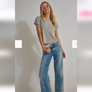 Free People Risk Taker Mid-rise Jeans